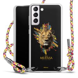 New Carry Case Transparent Stoff colourful/silber