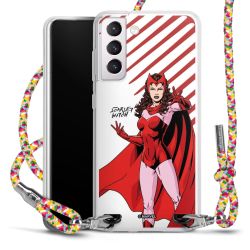 New Carry Case Transparent Stoff colourful/silber