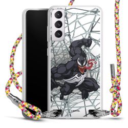 New Carry Case Transparent Stoff colourful/silber