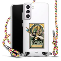New Carry Case Transparent Stoff colourful/silber
