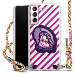 New Carry Case Transparent Stoff colourful/silber