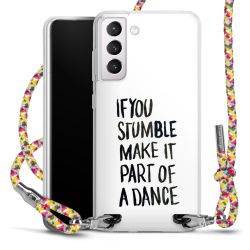 New Carry Case Transparent Stoff colourful/silber