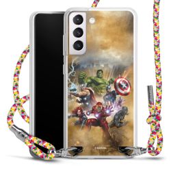 New Carry Case Transparent Stoff colourful/silber