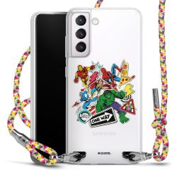 New Carry Case Transparent Stoff colourful/silber
