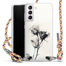 New Carry Case Transparent Stoff colourful/silber