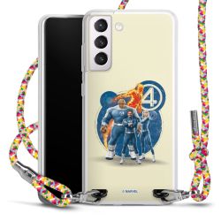 New Carry Case Transparent Stoff colourful/silber