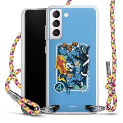 New Carry Case Transparent Stoff colourful/silber