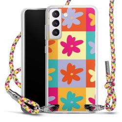 New Carry Case Transparent Stoff colourful/silber