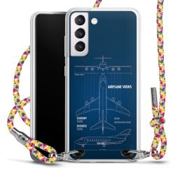 New Carry Case Transparent Stoff colourful/silber