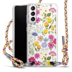 New Carry Case Transparent Stoff colourful/silber