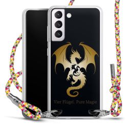 New Carry Case Transparent Stoff colourful/silber