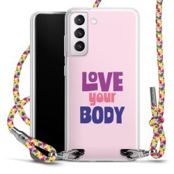 New Carry Case Transparent Stoff colourful/silber