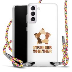 New Carry Case Transparent Stoff colourful/silber