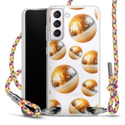 New Carry Case Transparent Stoff colourful/silber