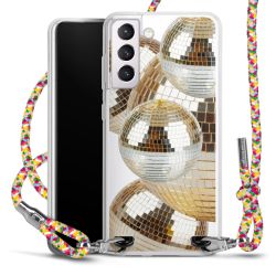 New Carry Case Transparent Stoff colourful/silber