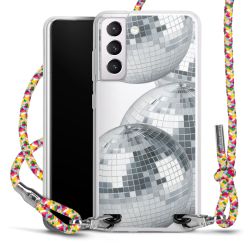 New Carry Case Transparent Stoff colourful/silber
