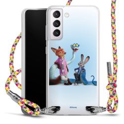 New Carry Case Transparent Stoff colourful/silber