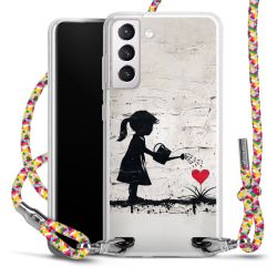 New Carry Case Transparent Stoff colourful/silber