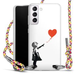 New Carry Case Transparent Stoff colourful/silber