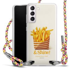 New Carry Case Transparent Stoff colourful/silber