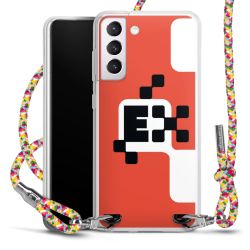 New Carry Case Transparent Stoff colourful/silber