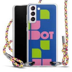 New Carry Case Transparent Stoff colourful/silber
