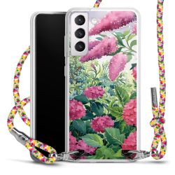 New Carry Case Transparent Stoff colourful/silber