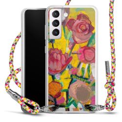 New Carry Case Transparent Stoff colourful/silber