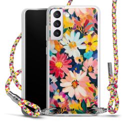 New Carry Case Transparent Stoff colourful/silber