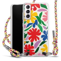 New Carry Case Transparent Stoff colourful/silber