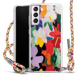 New Carry Case Transparent Stoff colourful/silber