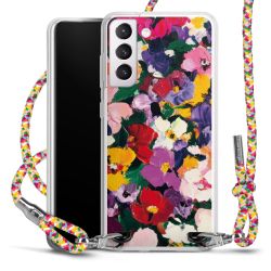 New Carry Case Transparent Stoff colourful/silber