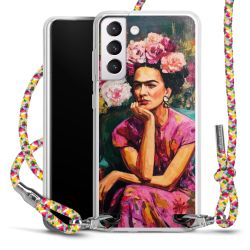 New Carry Case Transparent Stoff colourful/silber