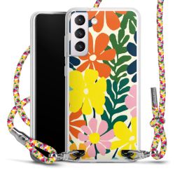 New Carry Case Transparent Stoff colourful/silber