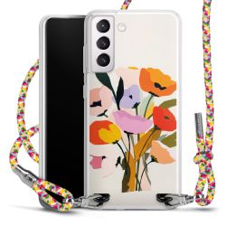 New Carry Case Transparent Stoff colourful/silber