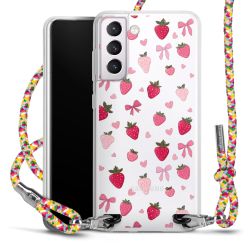 New Carry Case Transparent Stoff colourful/silber