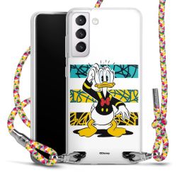 New Carry Case Transparent Stoff colourful/silber