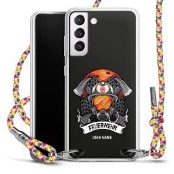 New Carry Case Transparent Stoff colourful/silber