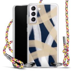 New Carry Case Transparent Stoff colourful/silber