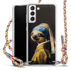 New Carry Case Transparent Stoff colourful/silber