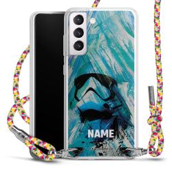 New Carry Case Transparent Stoff colourful/silber