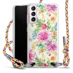 New Carry Case Transparent Stoff colourful/silber