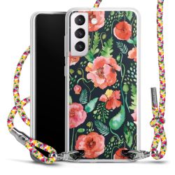 New Carry Case Transparent Stoff colourful/silber