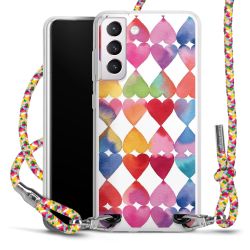 New Carry Case Transparent Stoff colourful/silber