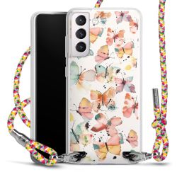 New Carry Case Transparent Stoff colourful/silber