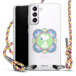 New Carry Case Transparent Stoff colourful/silber