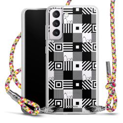 New Carry Case Transparent Stoff colourful/silber