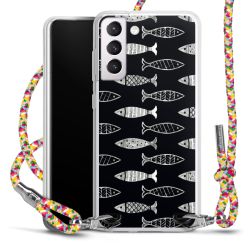 New Carry Case Transparent Stoff colourful/silber