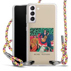 New Carry Case Transparent Stoff colourful/silber