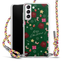 New Carry Case Transparent Stoff colourful/silber